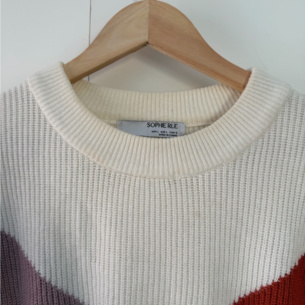 Sophie Rue Colorblock Crew Neck Sweater - Picture 3 of 6